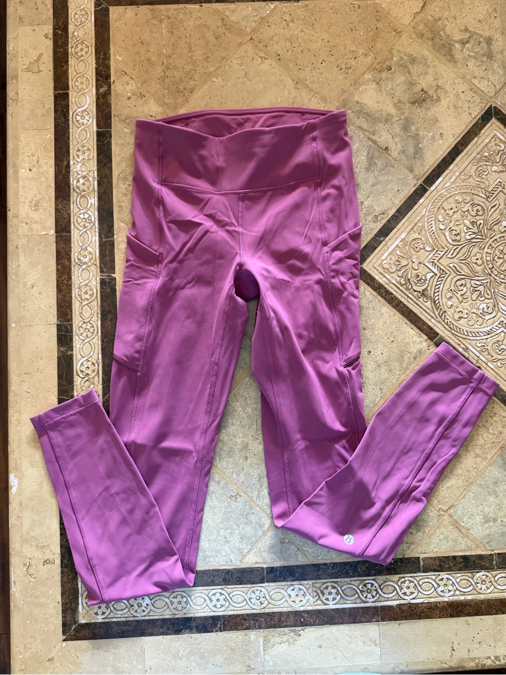 Lululemon Pink-Purple Pocket Leggings – Size 4
